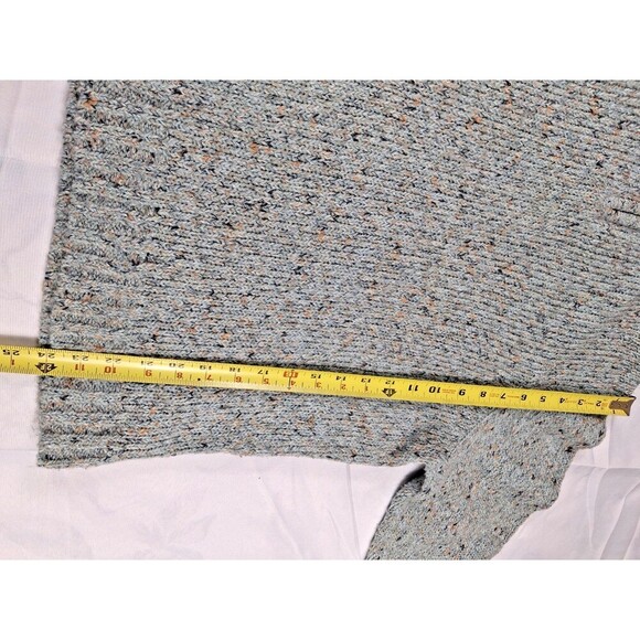 Charter Club Women’s Knit Zip-Neck Sweater Mock Neck Gray Blue Size XL - Picture 11 of 12